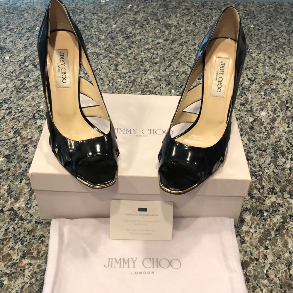 JIMMY CHOO Black Heels Sz 40